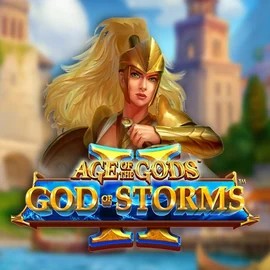 Age Of The Gods: God Of Storms 2 online game logo by Playtech on paston-casinos.es