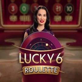 Official Live Casino logo: Lucky 6 Roulette by Pragmatic Play at Paston Casino