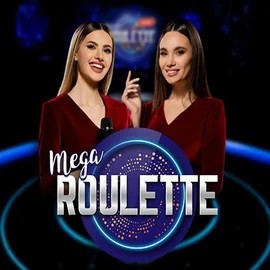 Mega Roulette logo by Pragmatic Play at Paston Casino