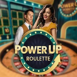 PowerUP Roulette online game logo by Pragmatic Play on paston-casinos.es